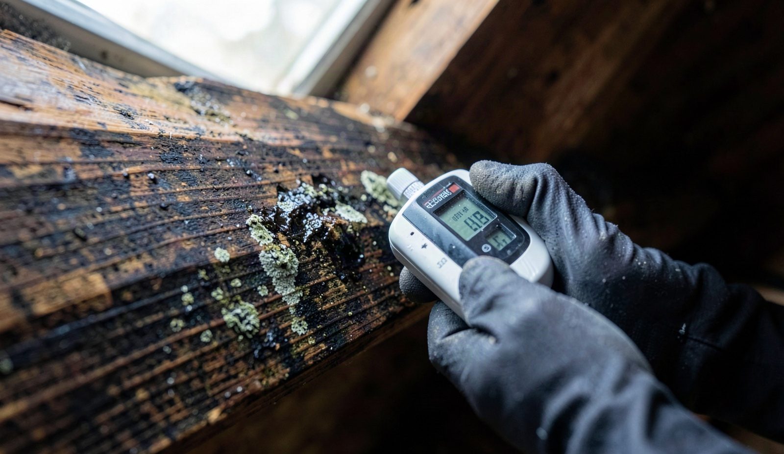 Attic Condensation And Mold Checking The Readings