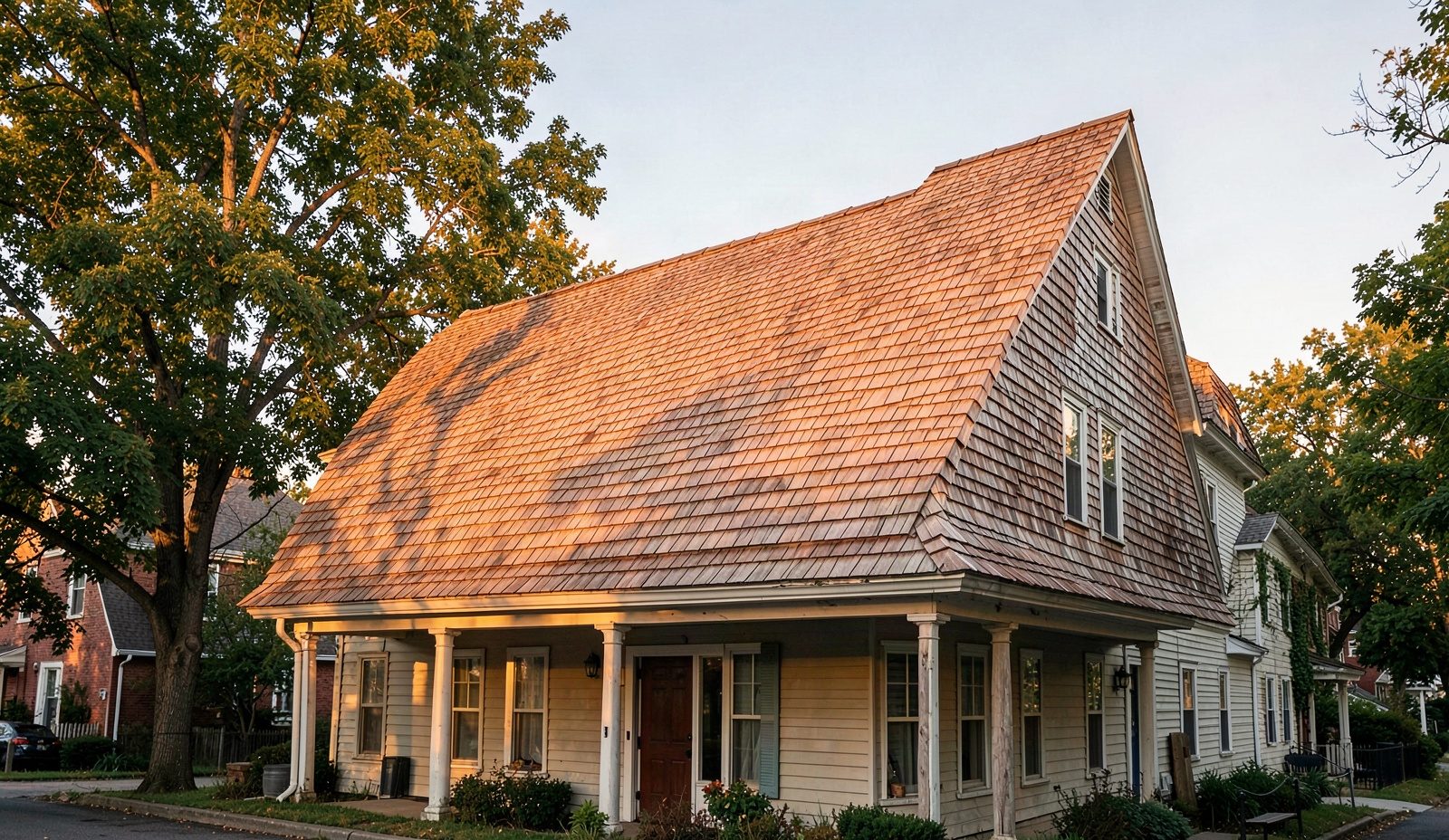 Cedar Shake Roofing Mid Job Workmanship