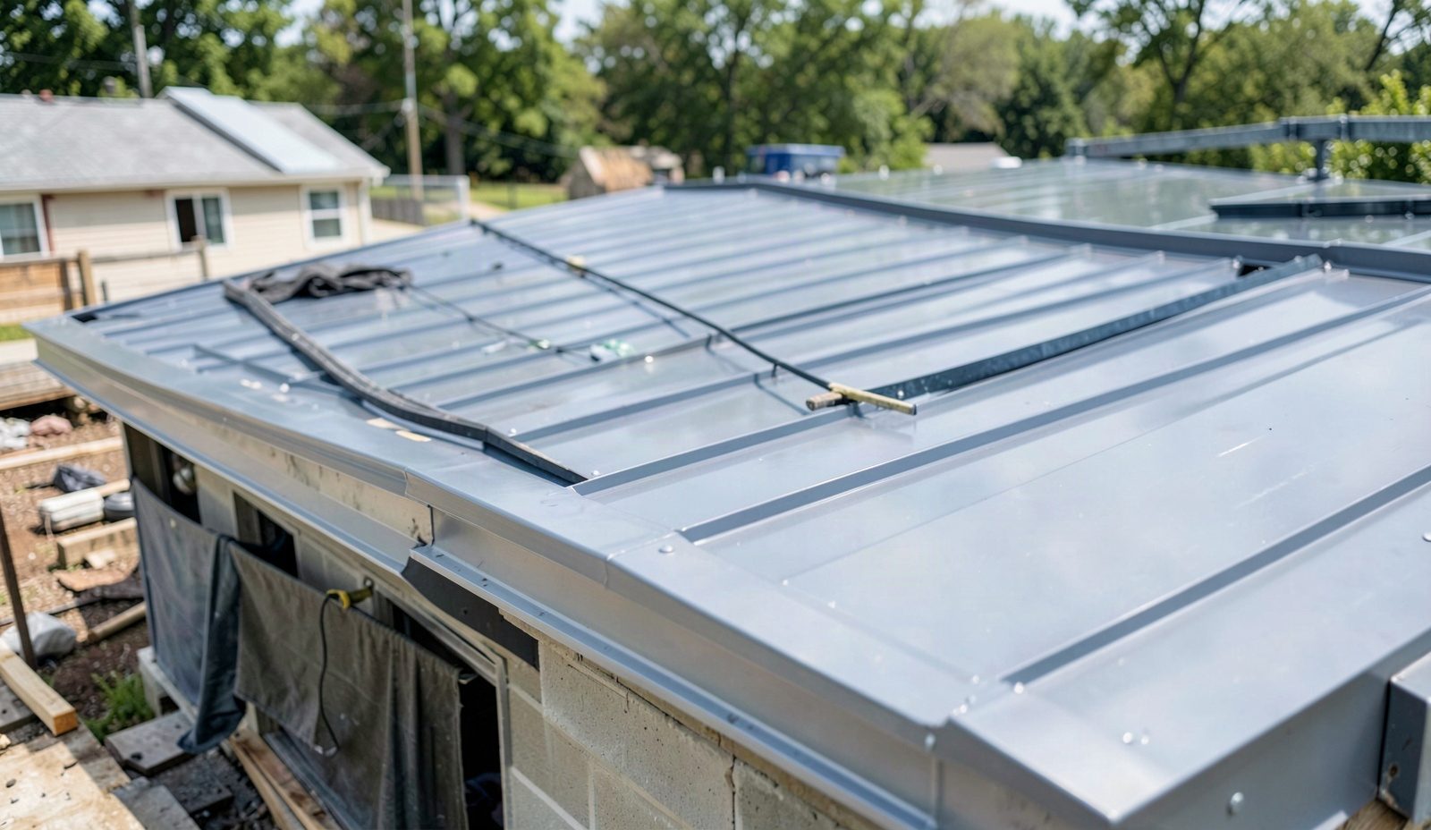 Commercial Metal Roofing Careful Workmanship