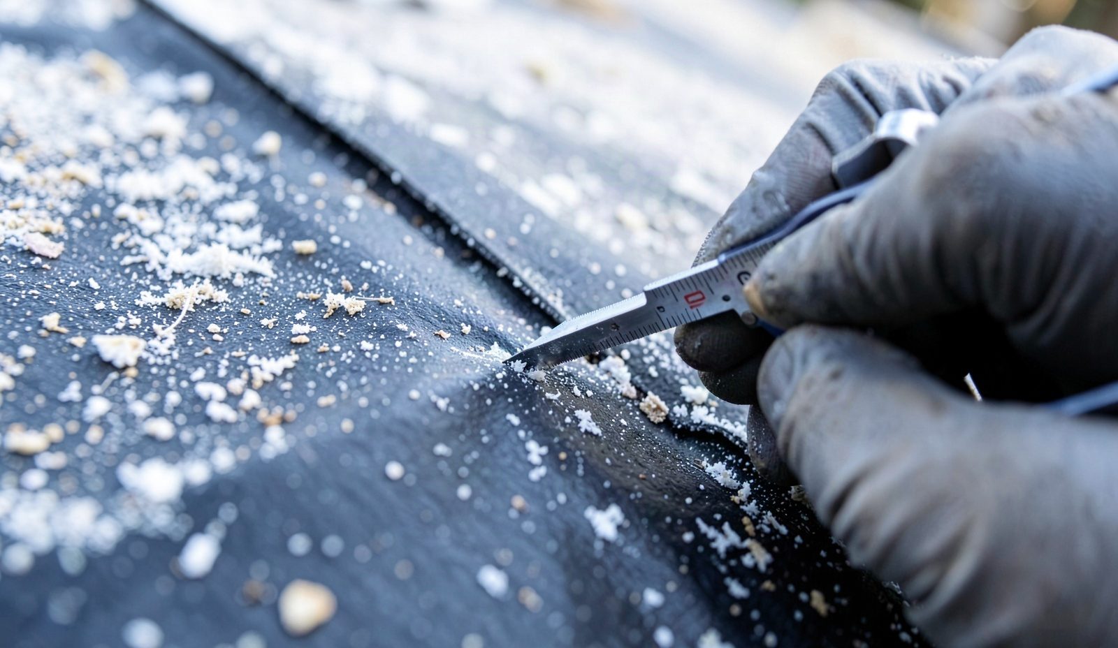 Commercial Roof Maintenance Plans Technician Diagnosing The Problem