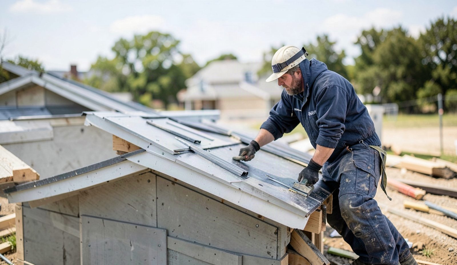 Commercial Roofing Contractors Making The Repair