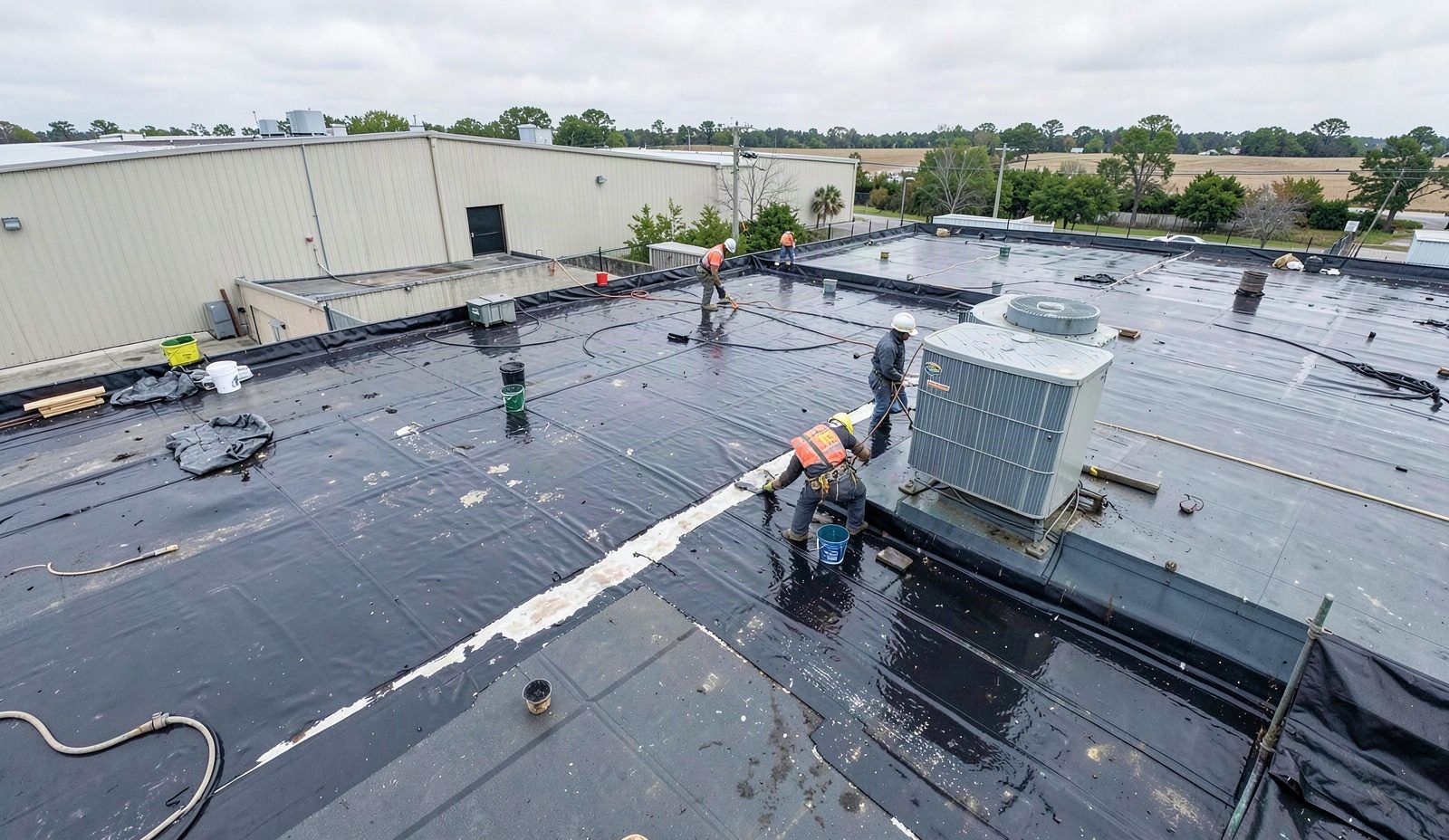 Emergency Commercial Roof Repair Morning Service Call