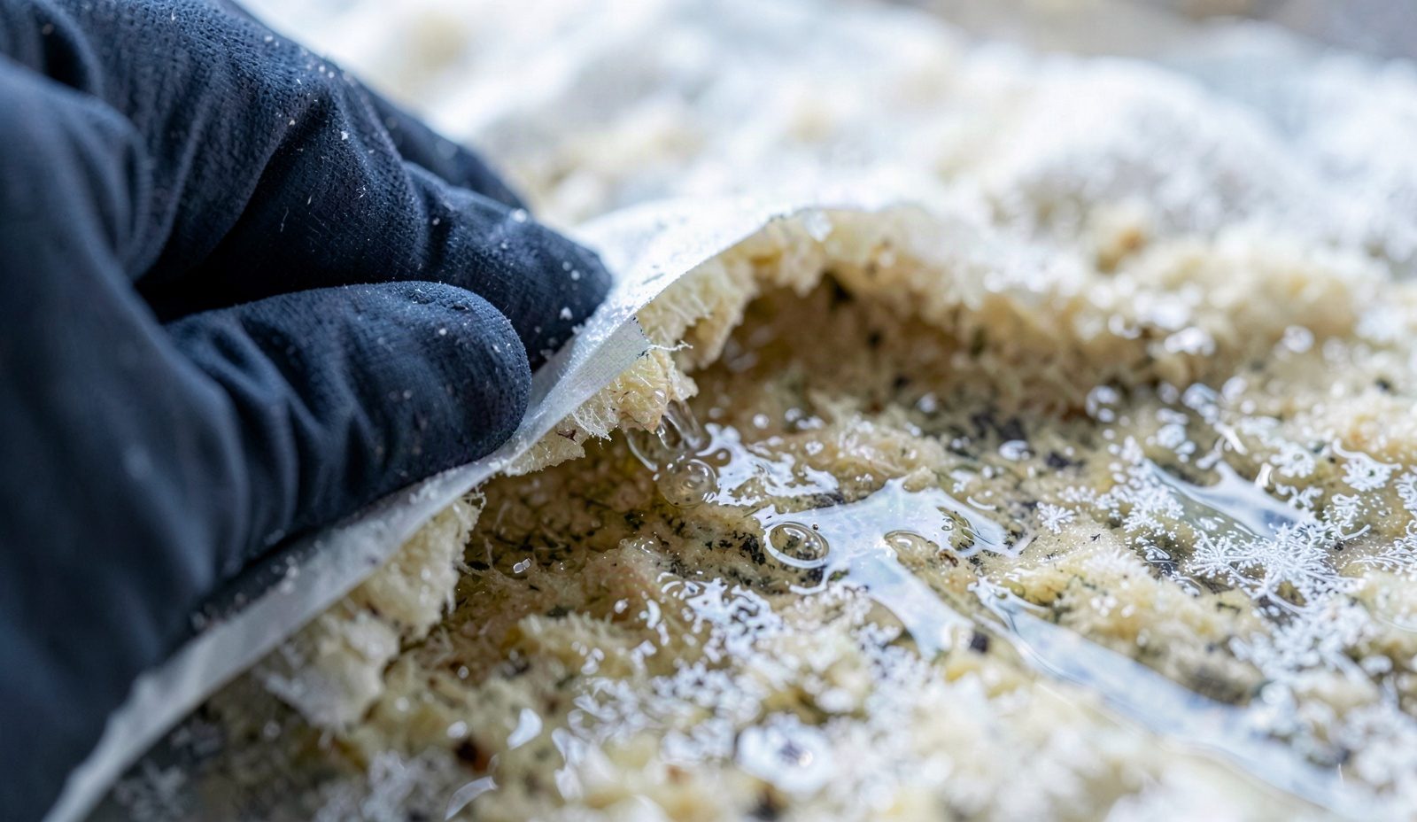 Emergency Commercial Roof Repair Technician Diagnosing The Problem