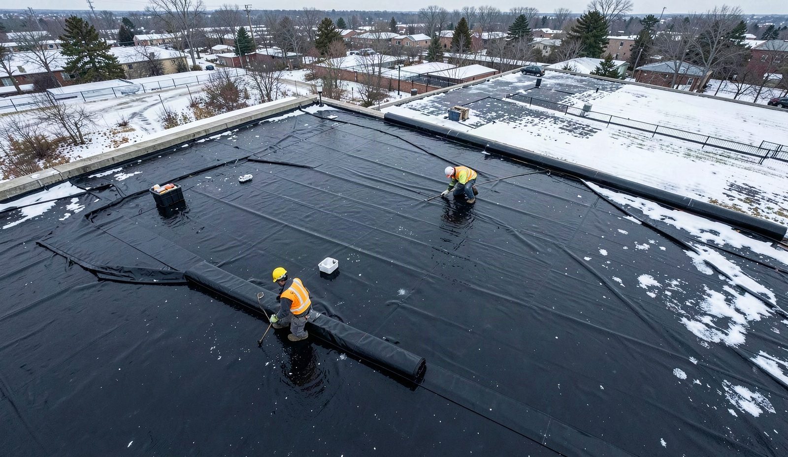 Epdm Flat Roofing Morning Service Call