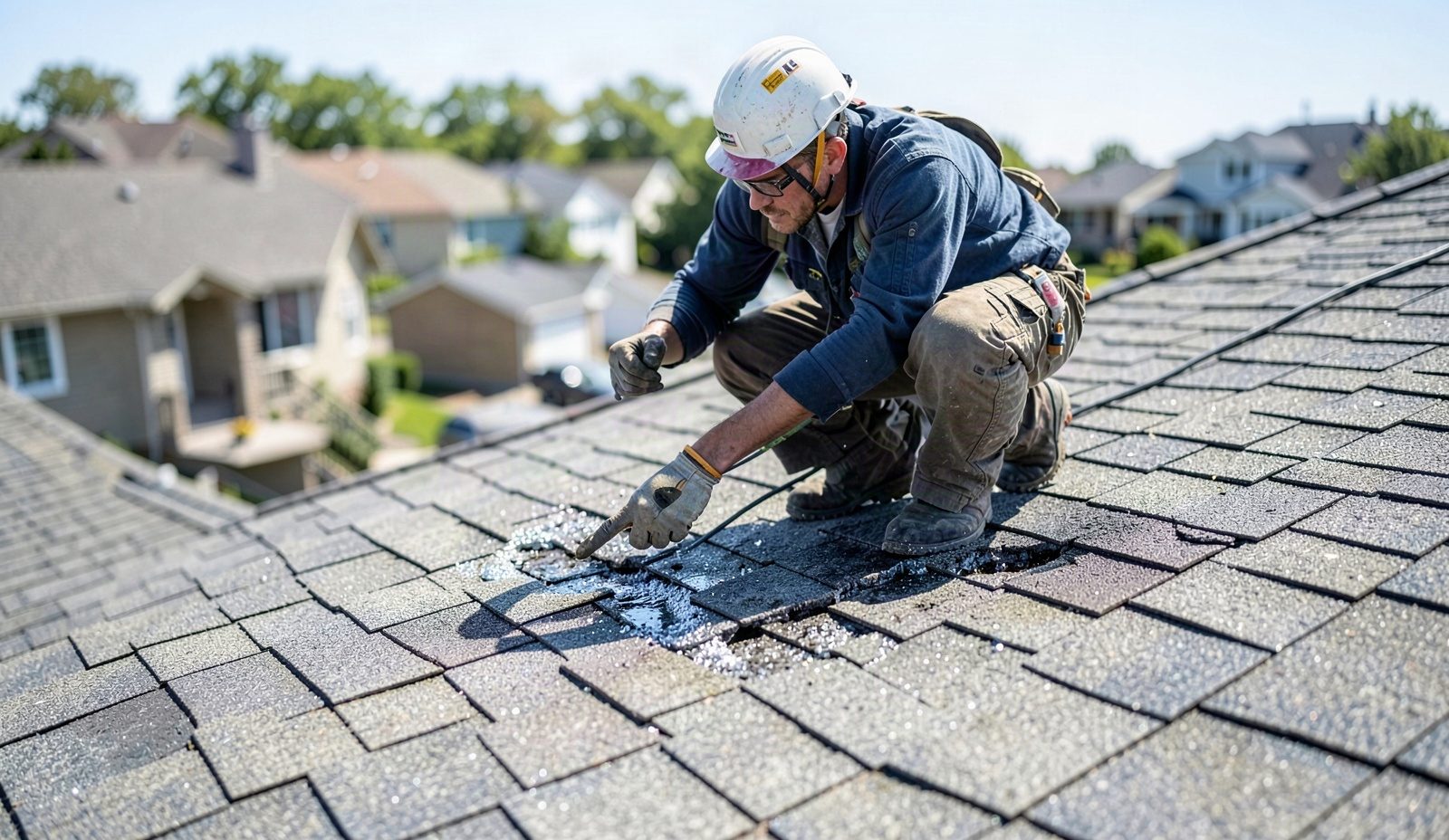 Hail Dents And Bruised Shingles Morning Service Call