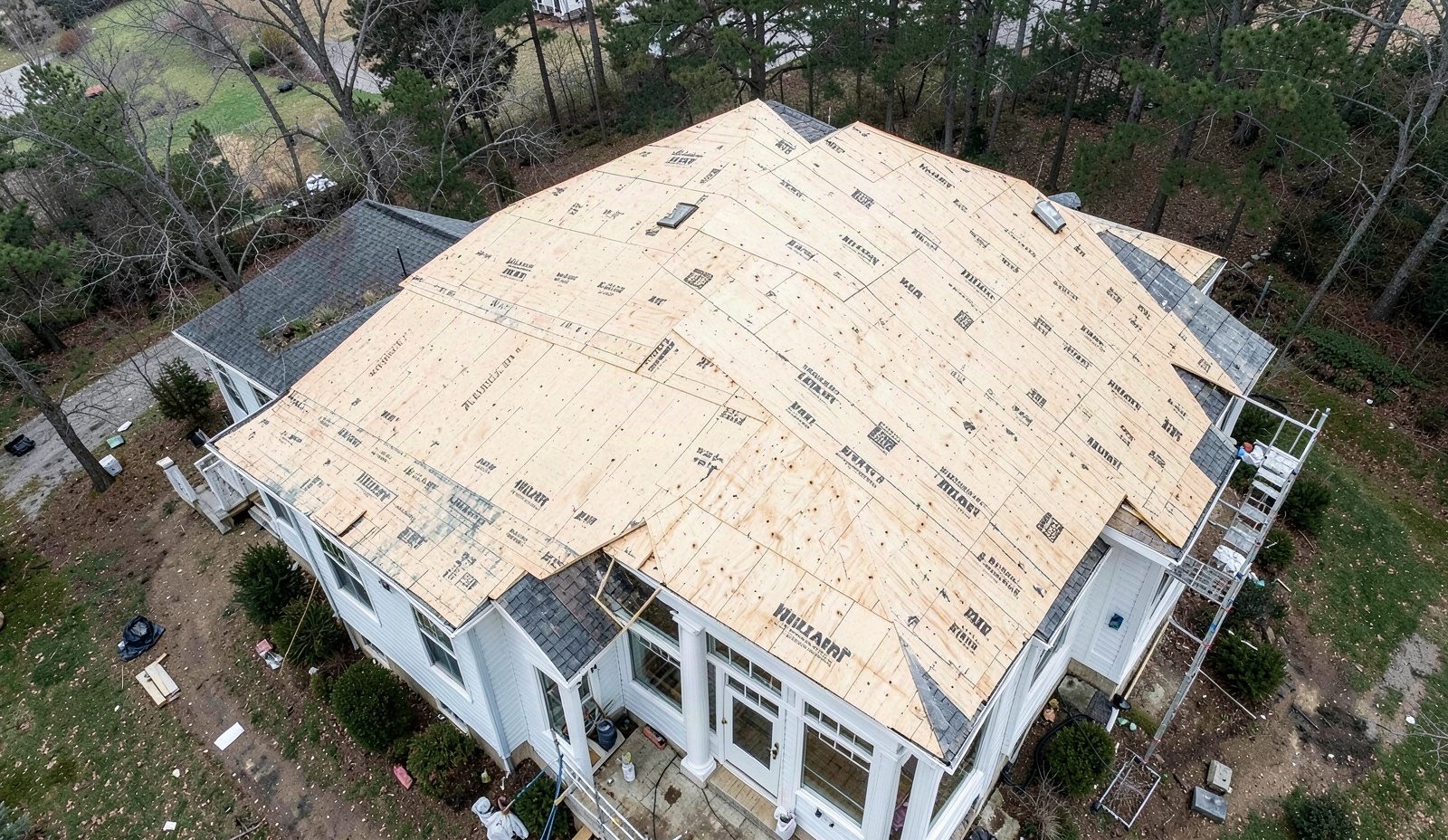 Hilliard Roofing Repair Work In Progress
