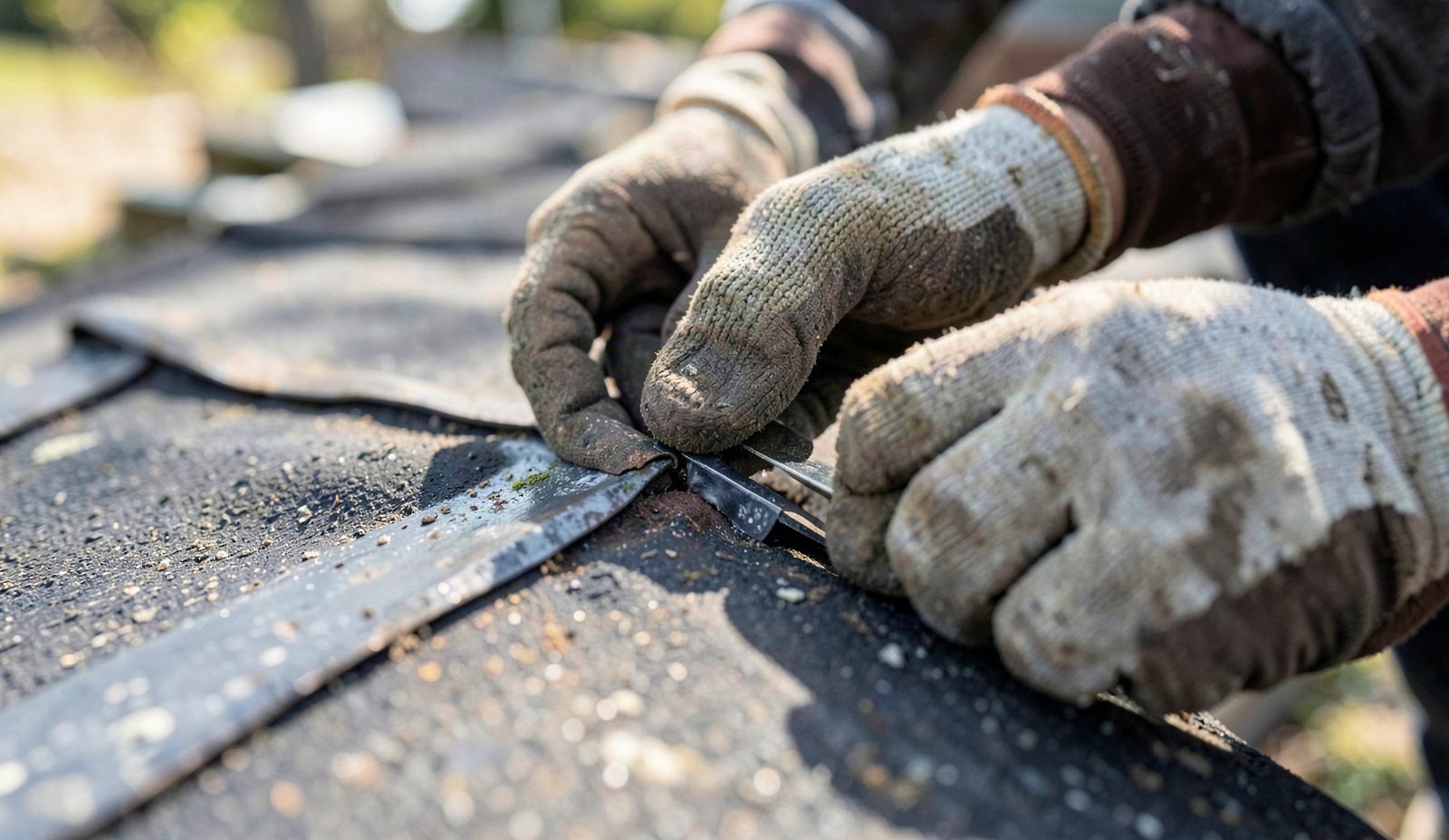 Hilliard Roofing Technician Diagnosing The Problem