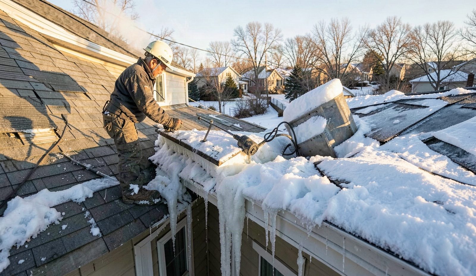 Ice Dams And Icicle Buildup Morning Service Call