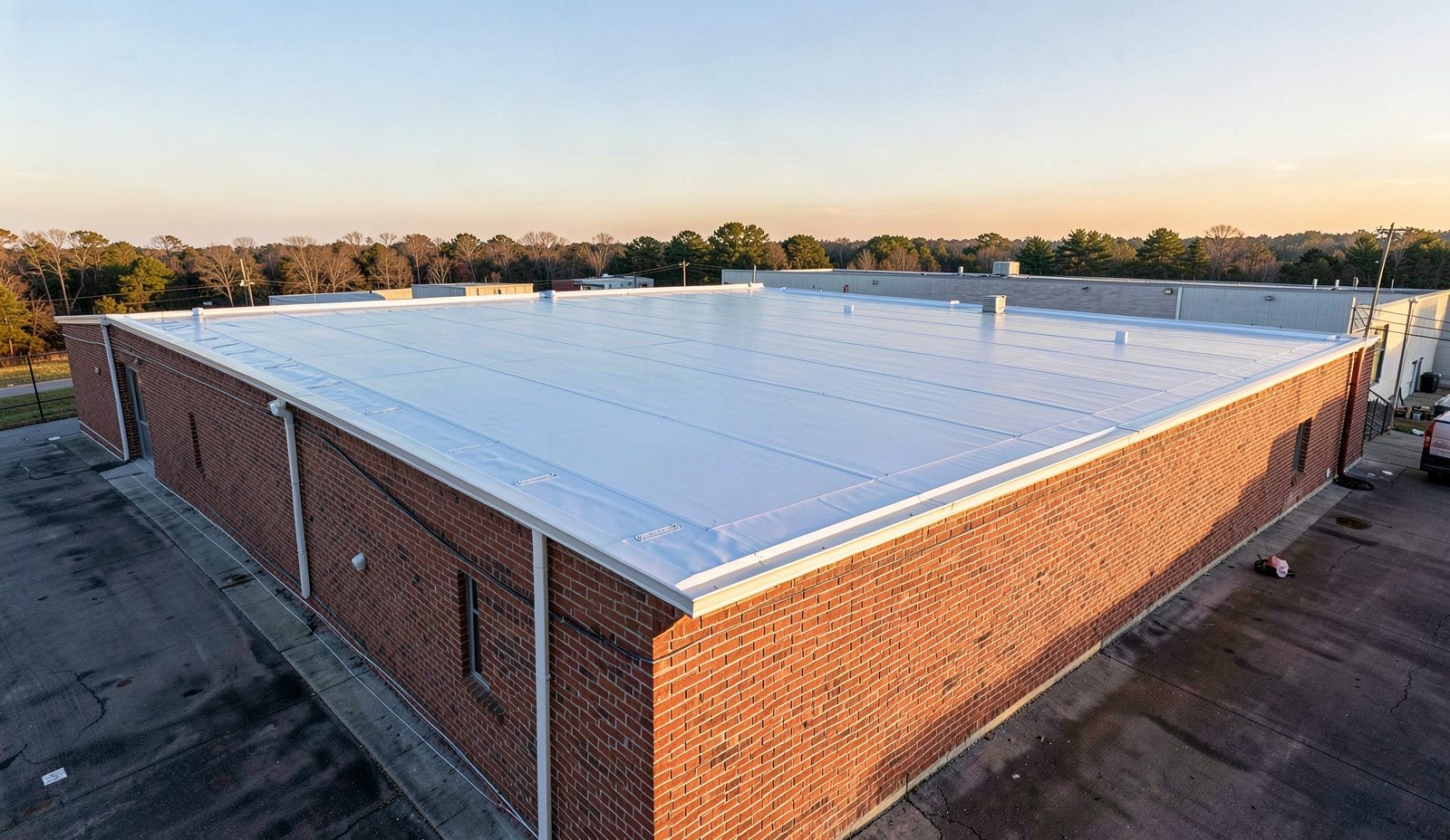 Industrial Roofing Services Mid Job Workmanship