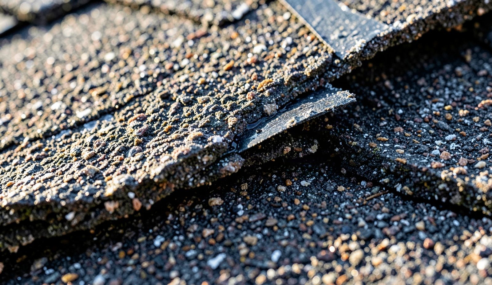 Missing Or Lifted Shingles Inspection Close Up