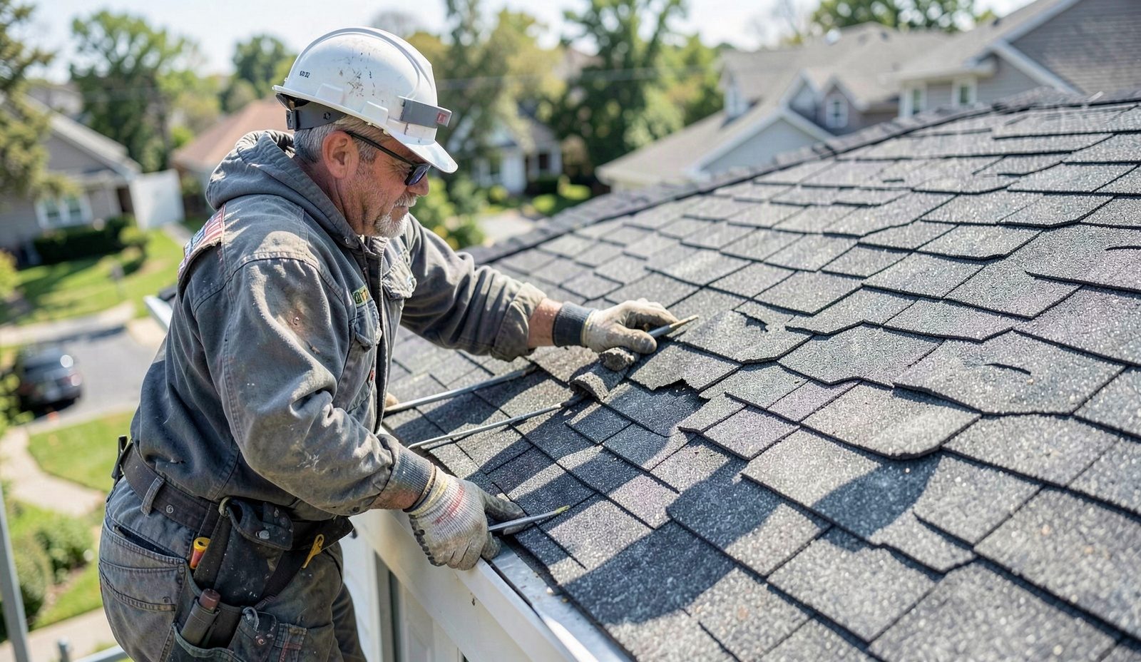 Missing Or Lifted Shingles Team On The Job