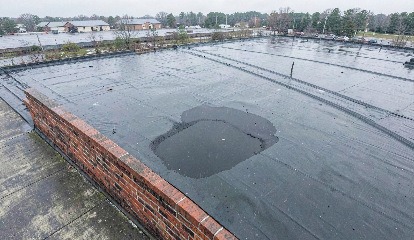 Ponding Water On Flat Roofs Morning Service Call
