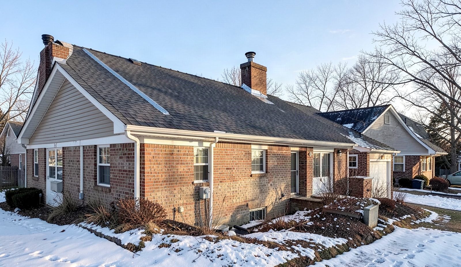 Roof Leaks Around Chimney Mid Job Workmanship