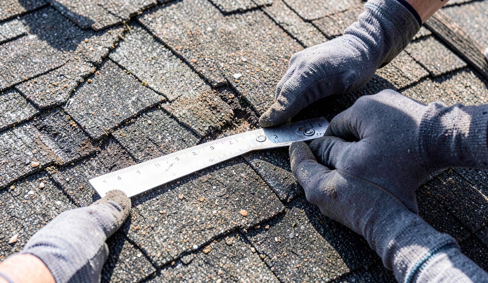 Sagging Roofline Inspection Close Up