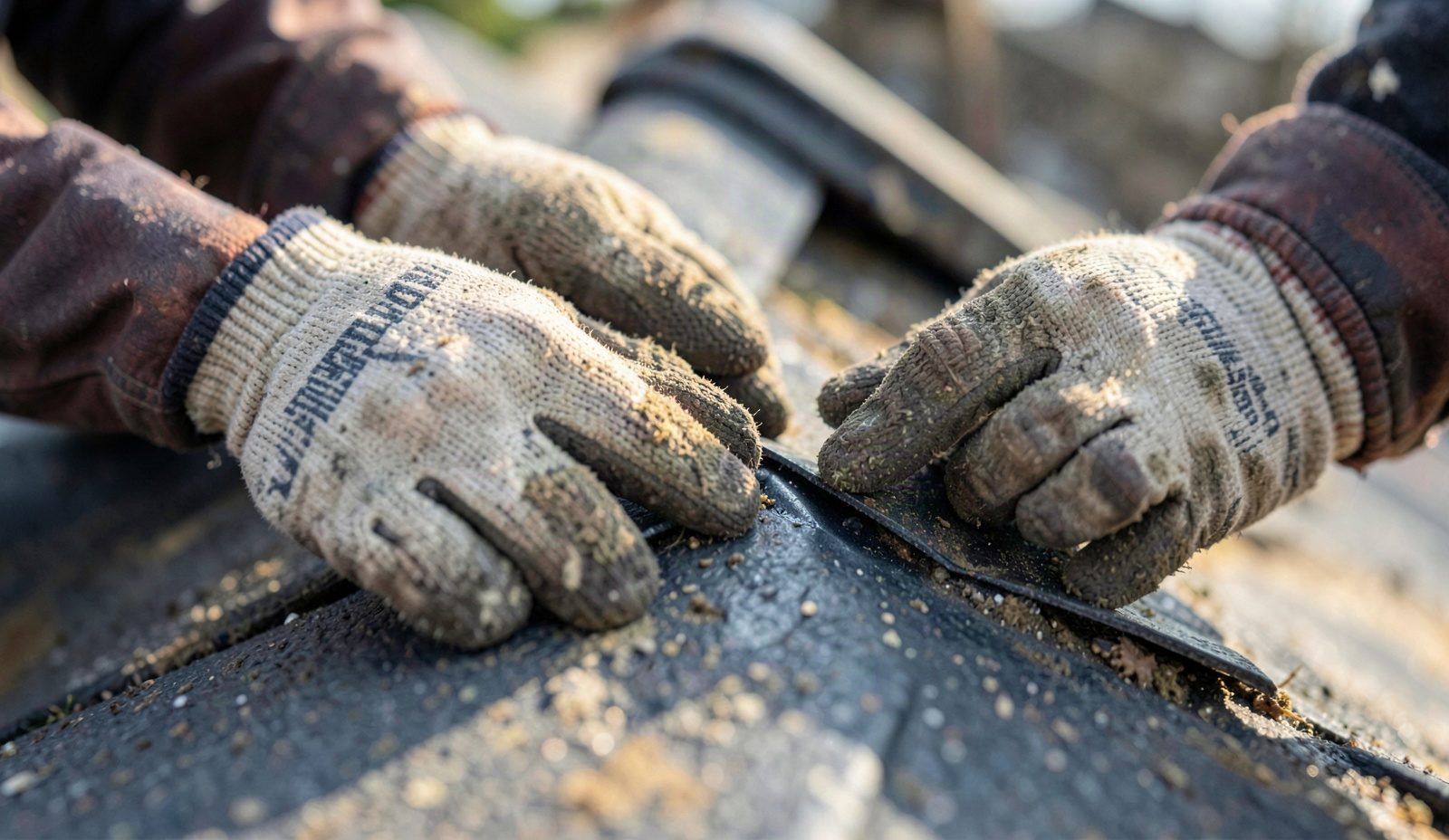 Worthington Roofing Technician Diagnosing The Problem